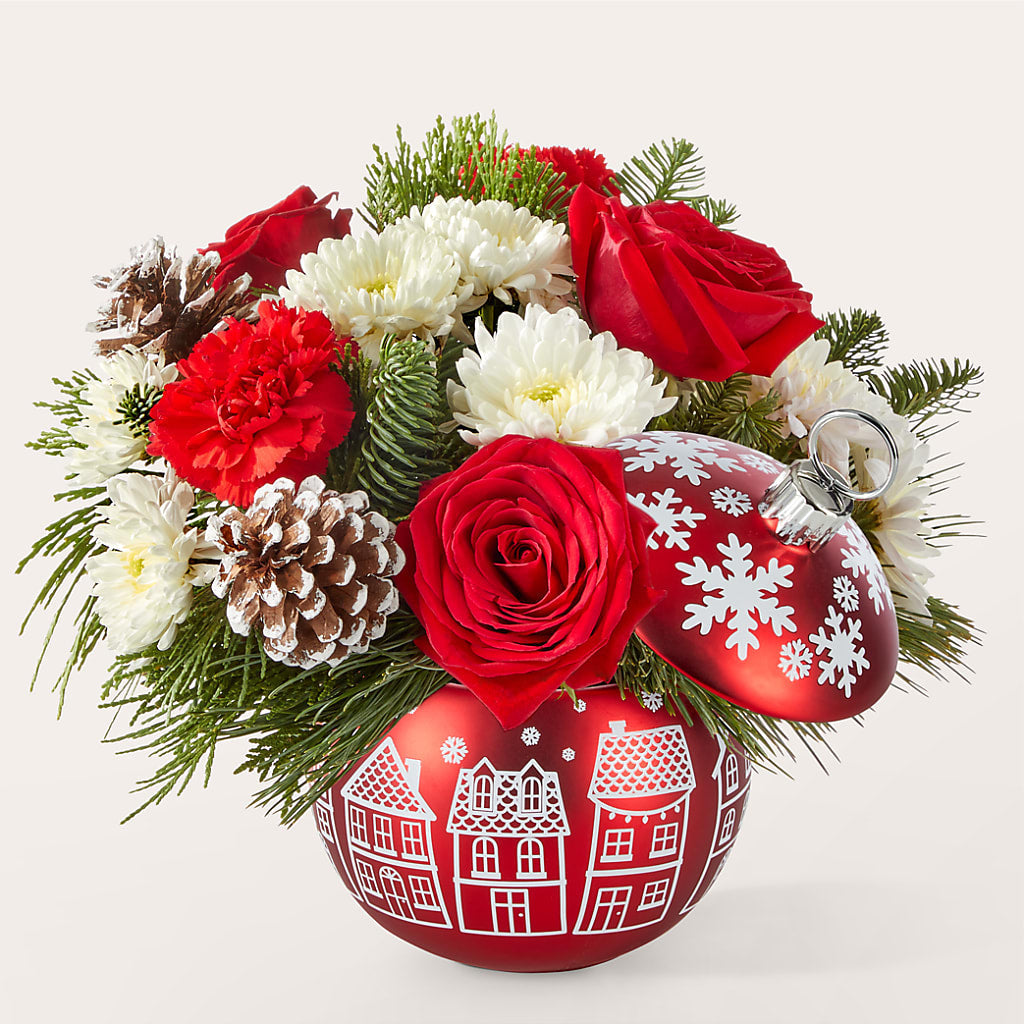 Christmas Village Ornament – MAIN STREET FLORIST & GIFTS, Ridgefield CT