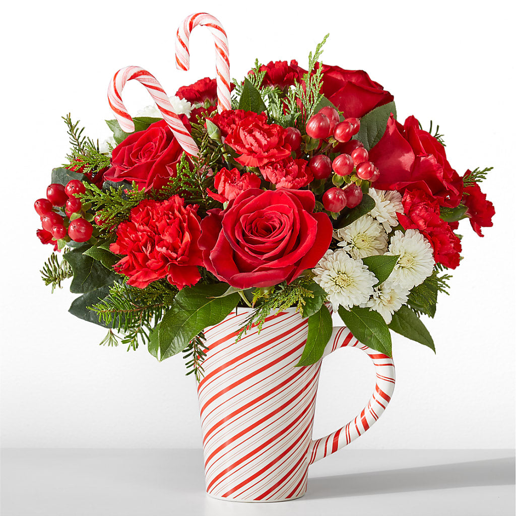 Peppermint Swirl Mug – MAIN STREET FLORIST & GIFTS, Ridgefield CT