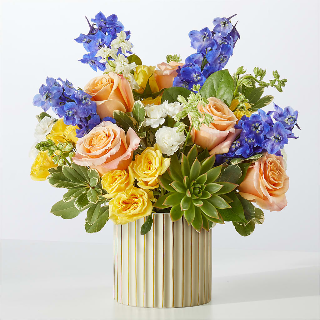 Cobalt Reverie Bouquet – MAIN STREET FLORIST & GIFTS, Ridgefield CT