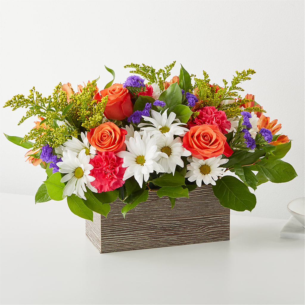 Oopsie Daisy Box Bouquet – MAIN STREET FLORIST & GIFTS, Ridgefield CT