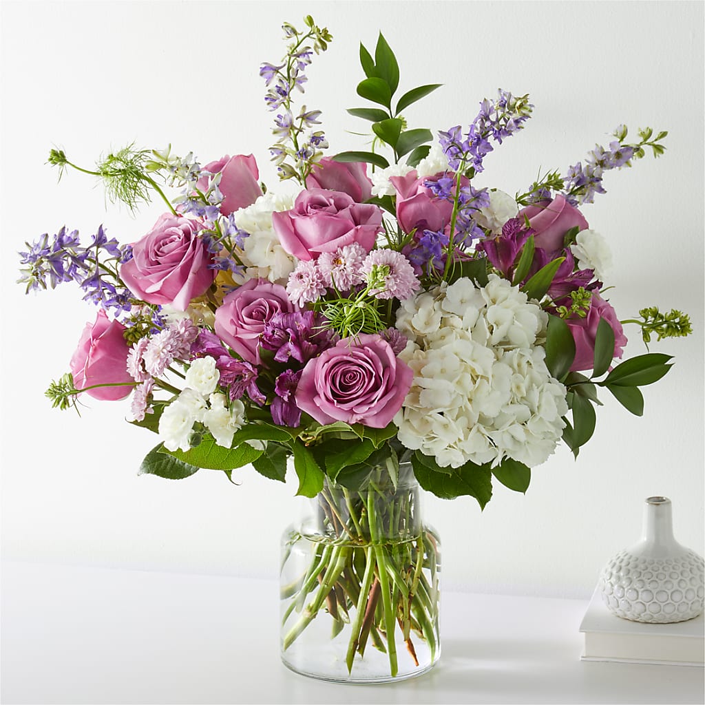 Violet Caress Bouquet – MAIN STREET FLORIST & GIFTS, Ridgefield CT