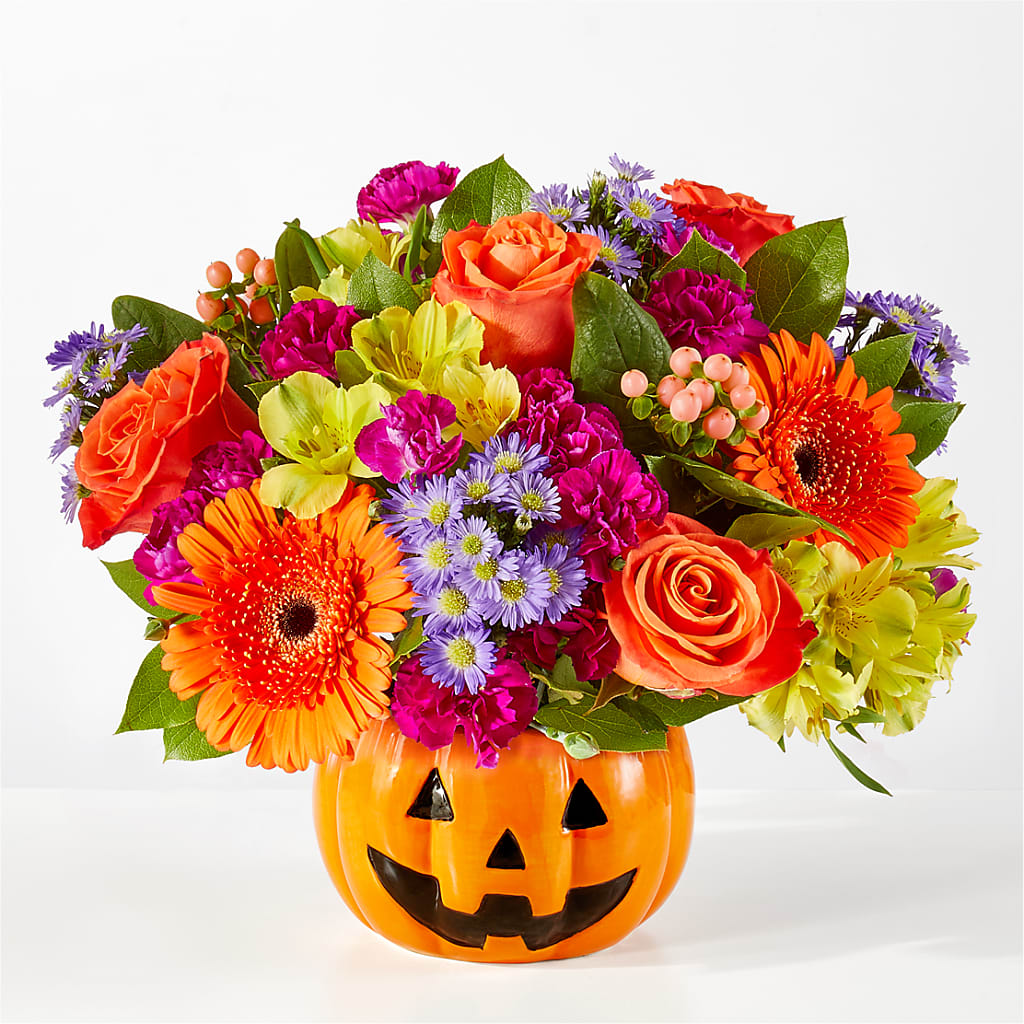 Tricks & Treats Pumpkin – MAIN STREET FLORIST & GIFTS, Ridgefield CT