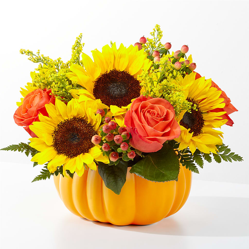 Pick of the Patch Pumpkin Bouquet – MAIN STREET FLORIST & GIFTS, Ridgefield CT