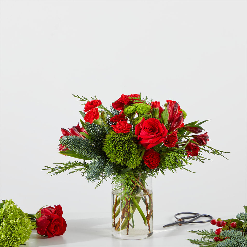 Merry Moment Bouquet – A Florist Original – MAIN STREET FLORIST & GIFTS, Ridgefield CT
