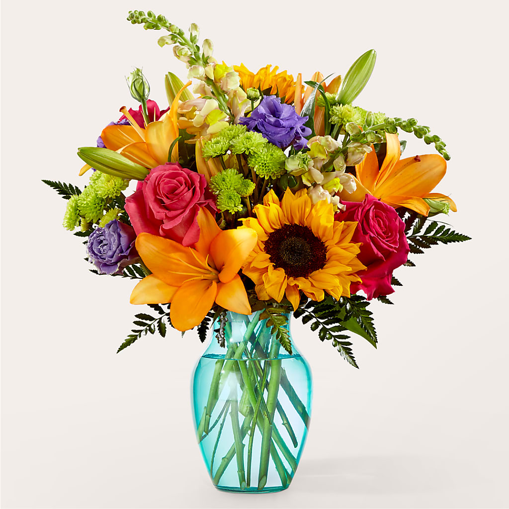 Double Rainbow Bouquet – MAIN STREET FLORIST & GIFTS, Ridgefield CT