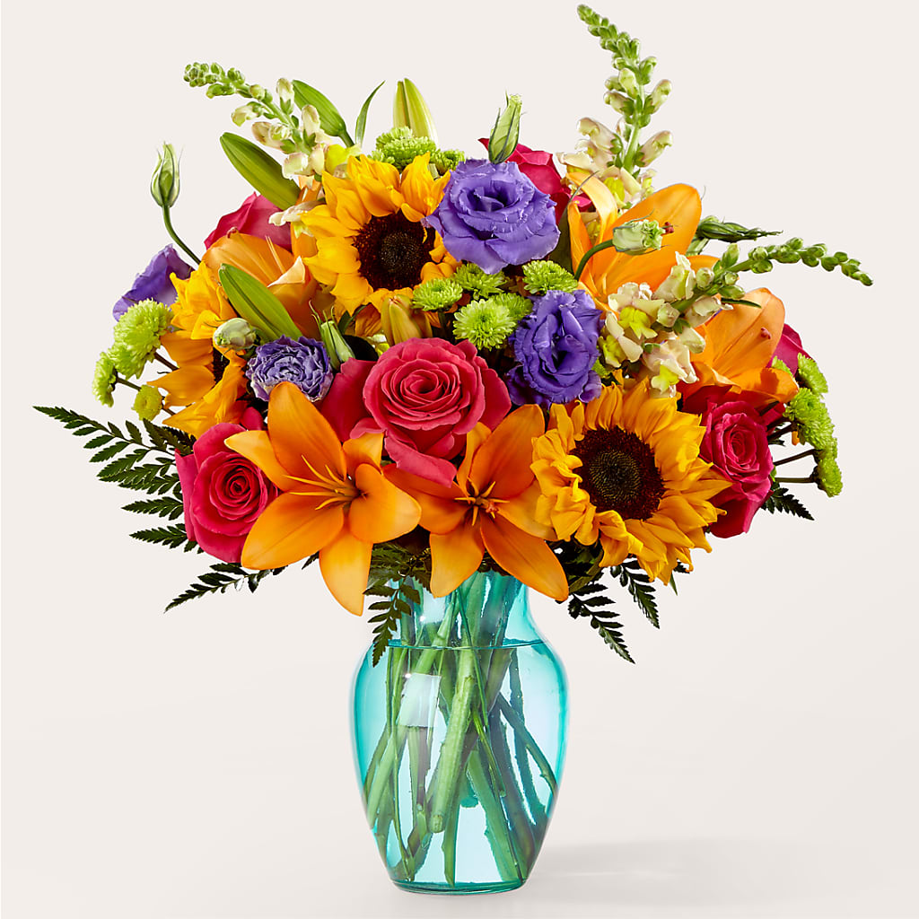 Double Rainbow Bouquet – MAIN STREET FLORIST & GIFTS, Ridgefield CT