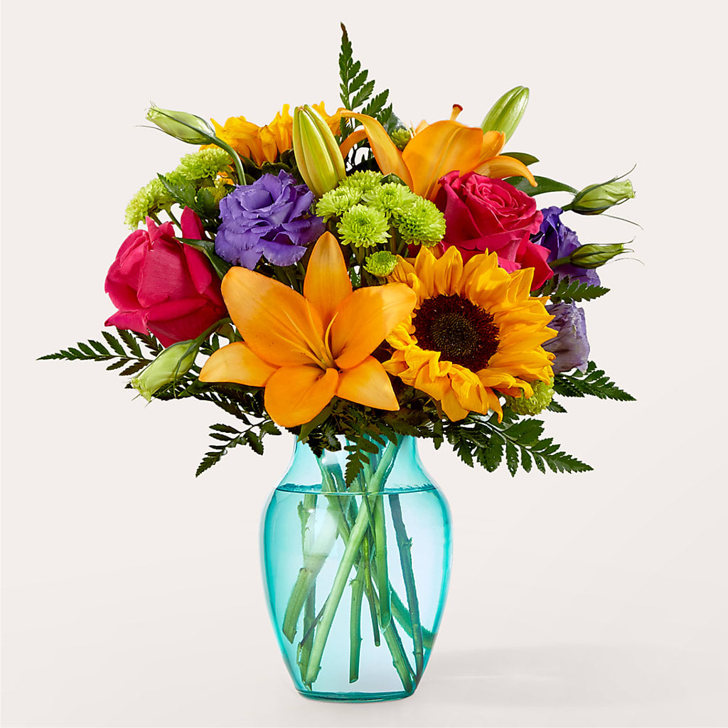 Double Rainbow Bouquet – MAIN STREET FLORIST & GIFTS, Ridgefield CT