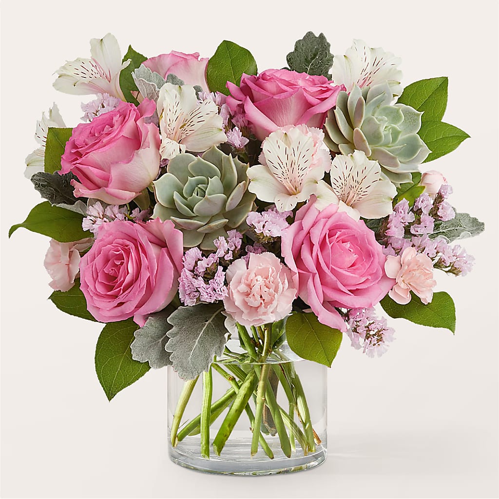 Dusty Rose Bouquet – MAIN STREET FLORIST & GIFTS, Ridgefield CT