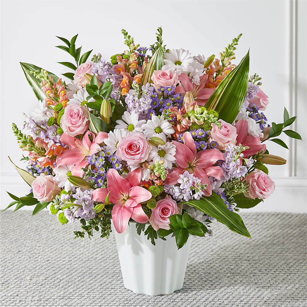 Abundant Compassion Floor Basket – MAIN STREET FLORIST & GIFTS, Ridgefield CT