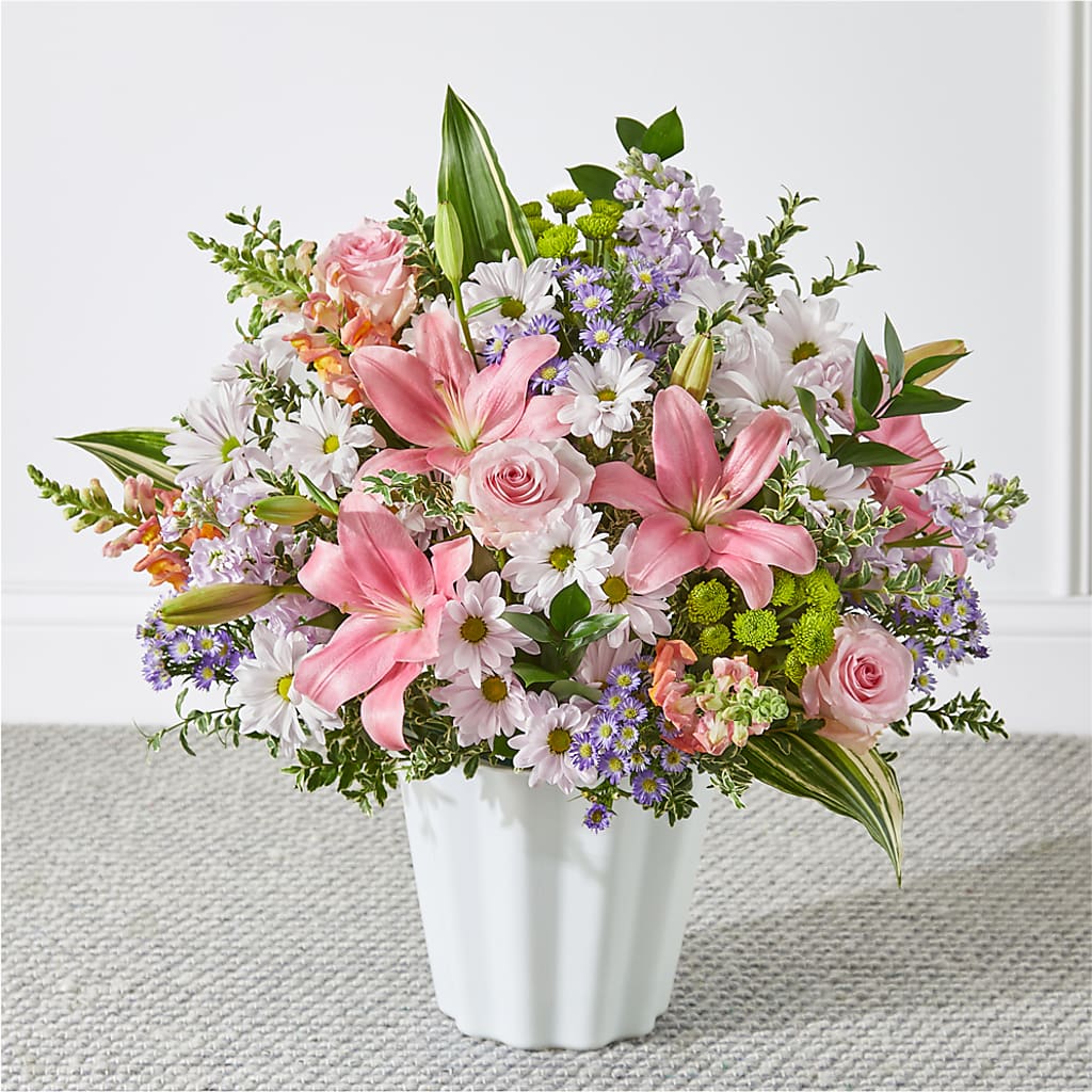 Abundant Compassion Floor Basket – MAIN STREET FLORIST & GIFTS, Ridgefield CT