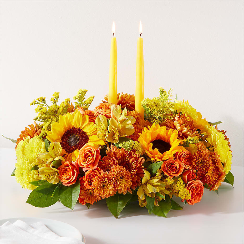 Autumn Harmony Centerpiece – MAIN STREET FLORIST & GIFTS, Ridgefield CT