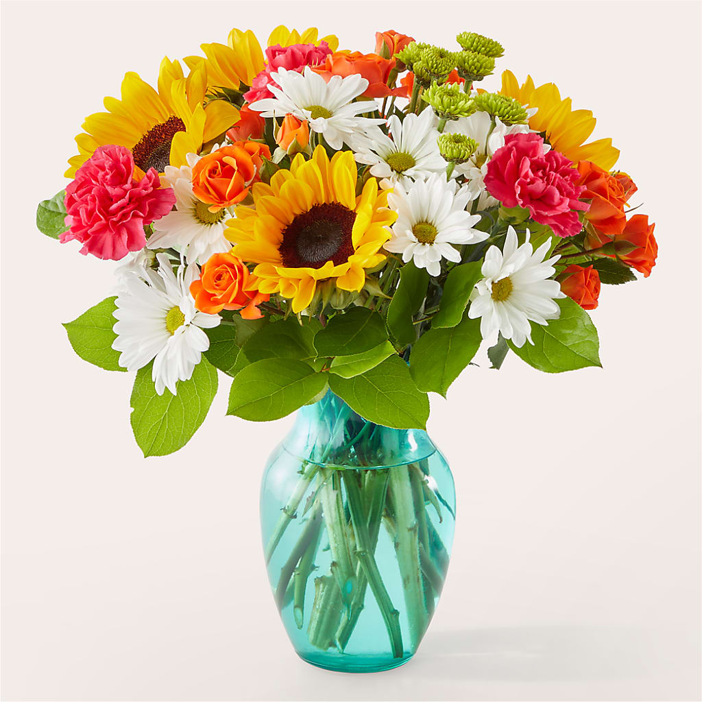 Sun-drenched Blooms Bouquet – MAIN STREET FLORIST & GIFTS, Ridgefield CT