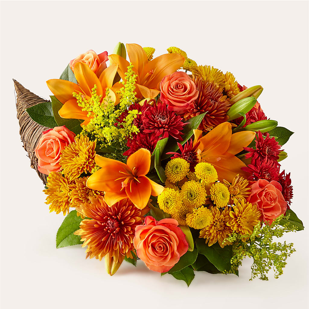 Feast of Color Cornucopia – MAIN STREET FLORIST & GIFTS, Ridgefield CT