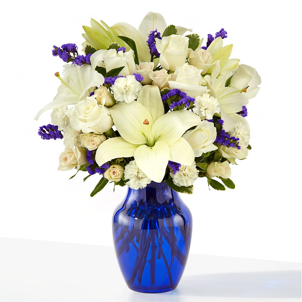 Sapphire Rush Bouquet – MAIN STREET FLORIST & GIFTS, Ridgefield CT