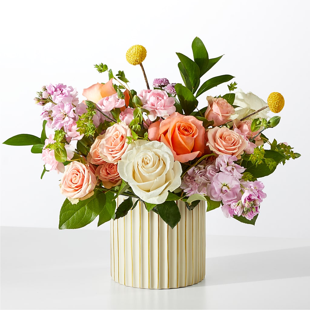 French Market Bouquet with Ivory Vase – MAIN STREET FLORIST & GIFTS, Ridgefield CT
