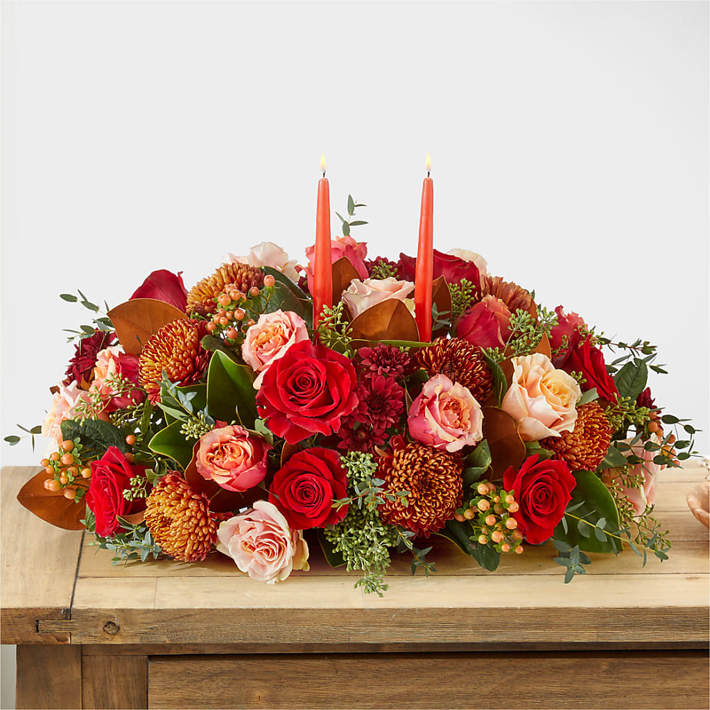 Gather Near Centerpiece – MAIN STREET FLORIST & GIFTS, Ridgefield CT