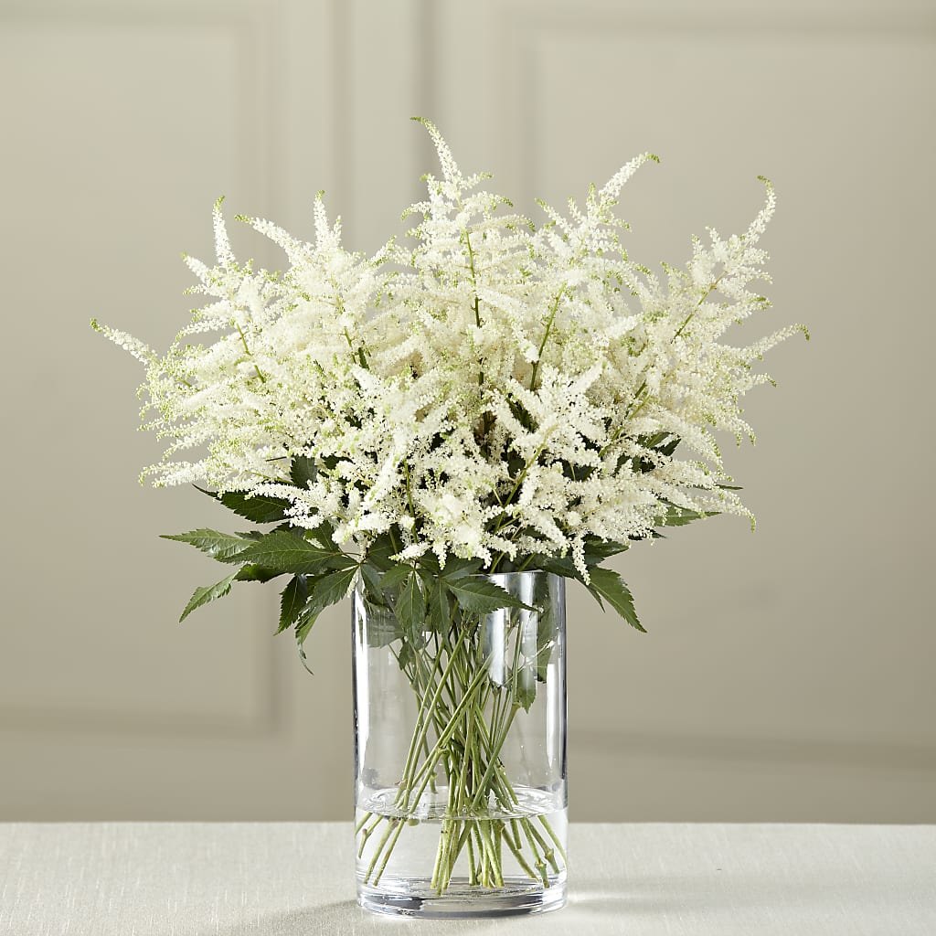 White Astilbe Bouquet – MAIN STREET FLORIST & GIFTS, Ridgefield CT