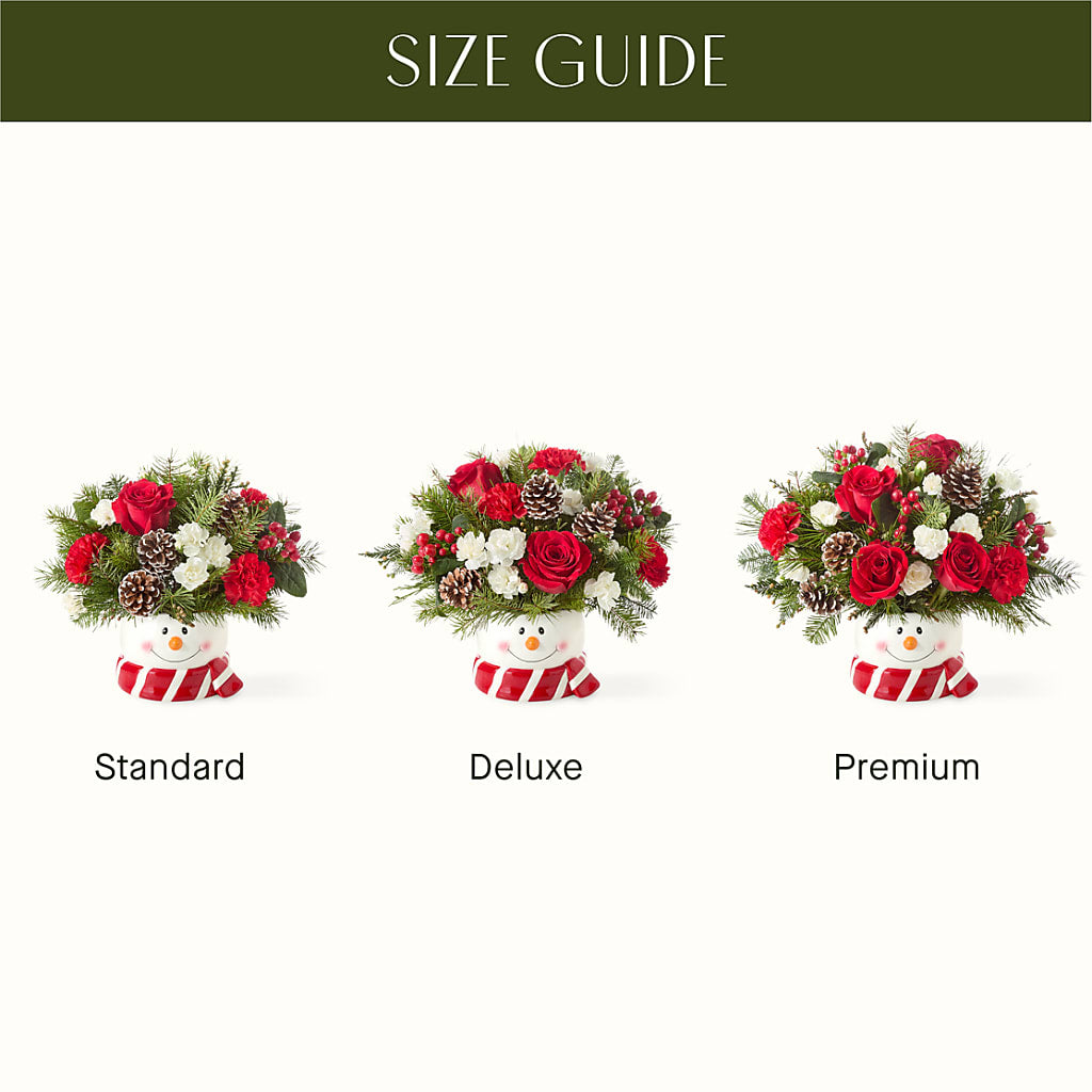 Jolly Snowman Bouquet – MAIN STREET FLORIST & GIFTS, Ridgefield CT