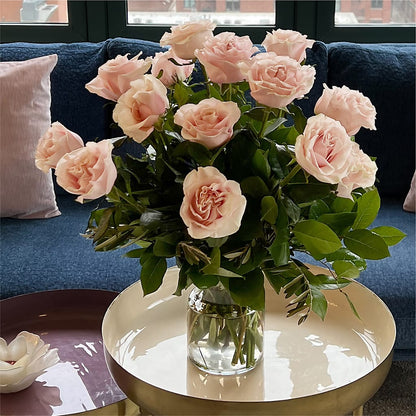 Long Stem Pink Rose Bouquet – MAIN STREET FLORIST & GIFTS, Ridgefield CT