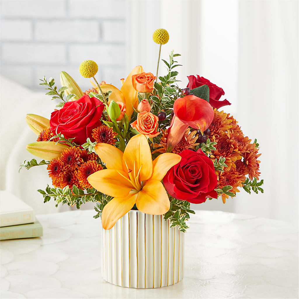 Scarlet Skies Bouquet – MAIN STREET FLORIST & GIFTS, Ridgefield CT