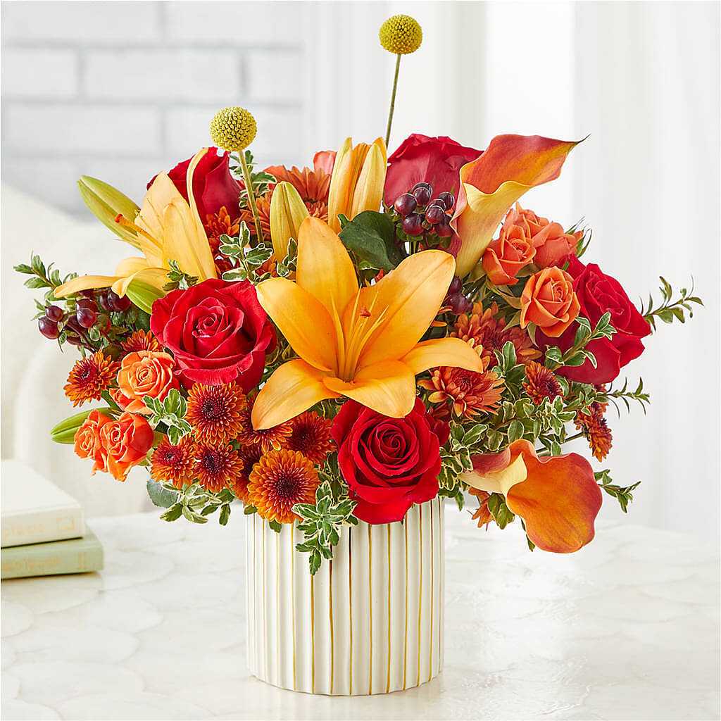 Scarlet Skies Bouquet – MAIN STREET FLORIST & GIFTS, Ridgefield CT