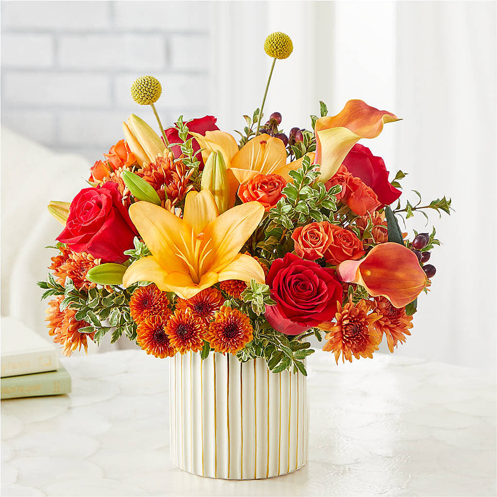Scarlet Skies Bouquet – MAIN STREET FLORIST & GIFTS, Ridgefield CT