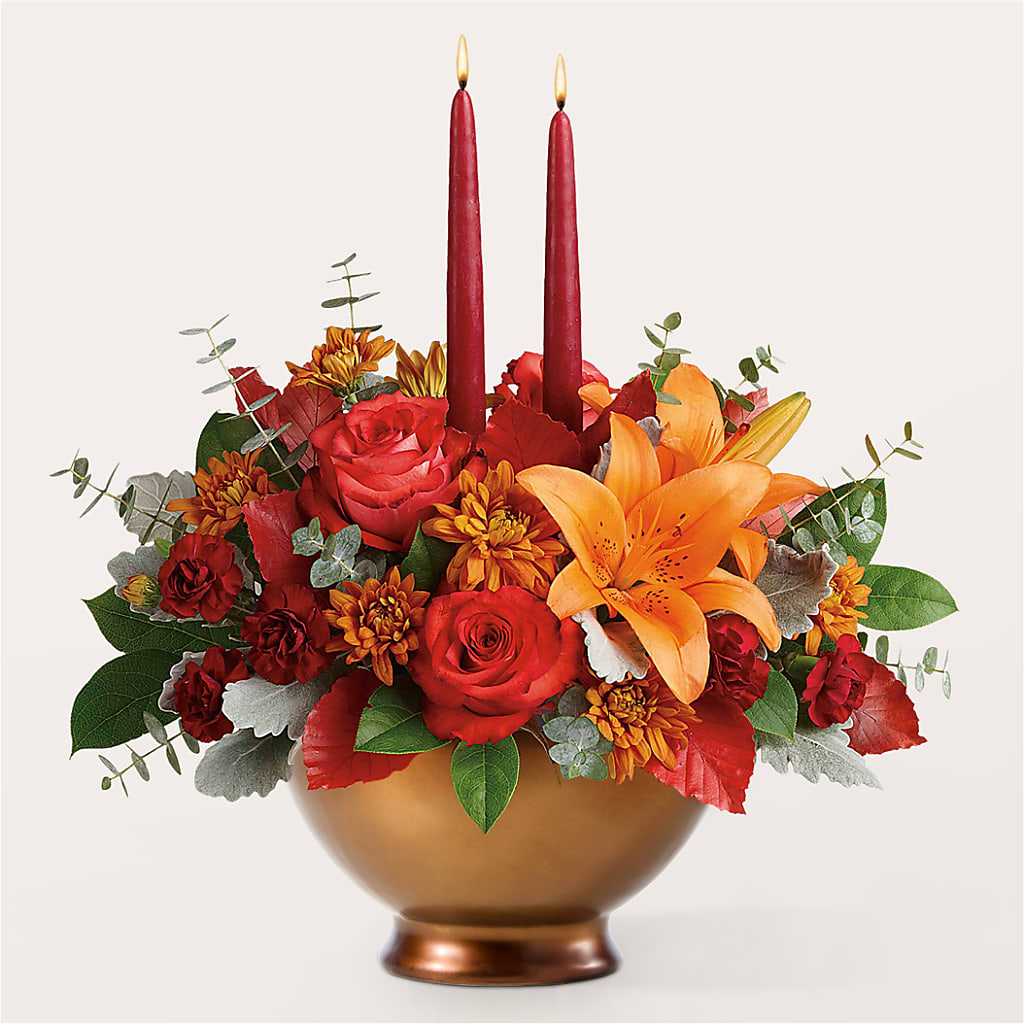 Fruits of Fall Centerpiece – MAIN STREET FLORIST & GIFTS, Ridgefield CT