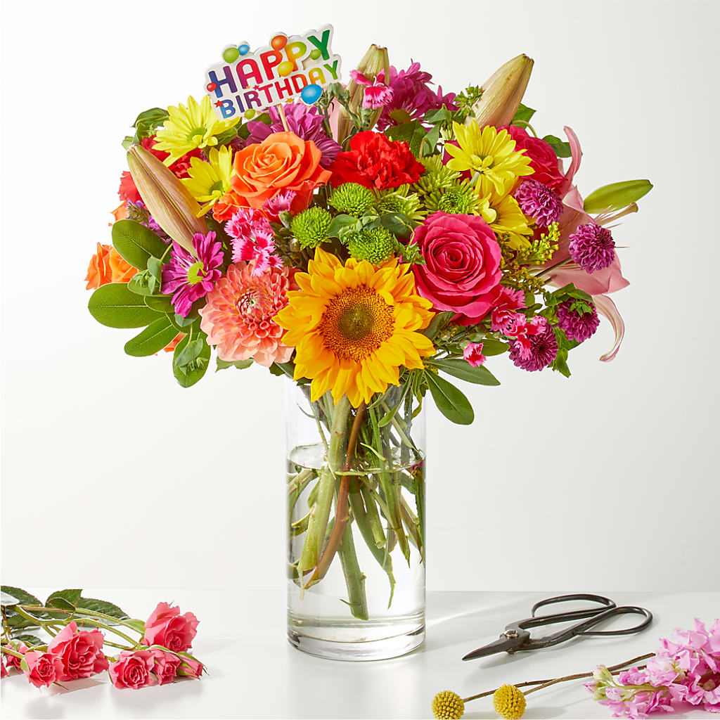Cue the Confetti - A Florist Original – MAIN STREET FLORIST & GIFTS, Ridgefield CT