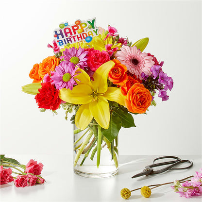 Cue the Confetti - A Florist Original – MAIN STREET FLORIST & GIFTS, Ridgefield CT