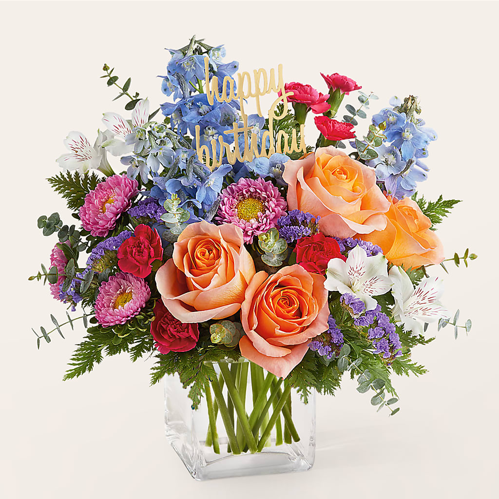 Birthday Bash Bouquet – MAIN STREET FLORIST & GIFTS, Ridgefield CT