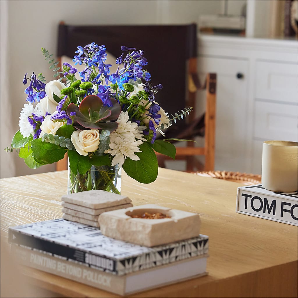 Cerulean Waves Bouquet – MAIN STREET FLORIST & GIFTS, Ridgefield CT
