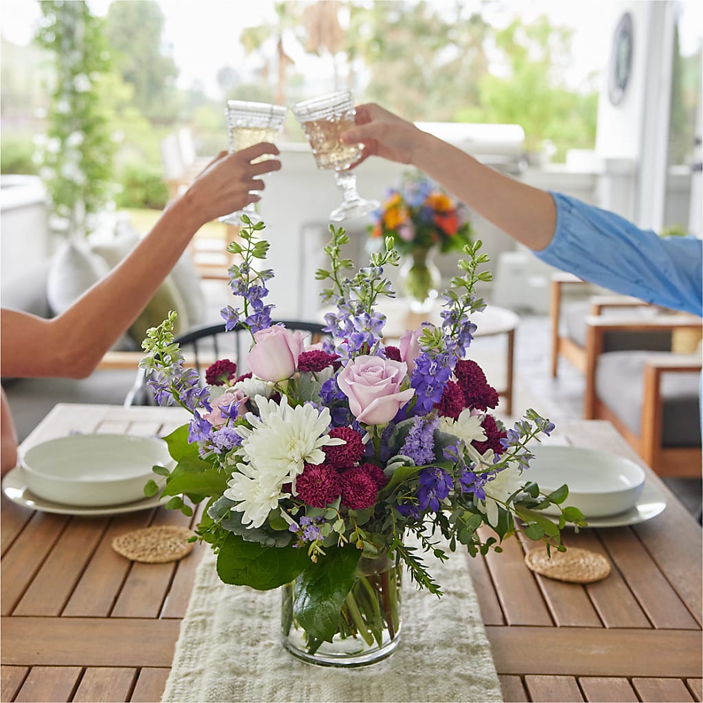 Violet Frost Bouquet – MAIN STREET FLORIST & GIFTS, Ridgefield CT