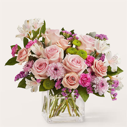 Pink Suede Bouquet – MAIN STREET FLORIST & GIFTS, Ridgefield CT