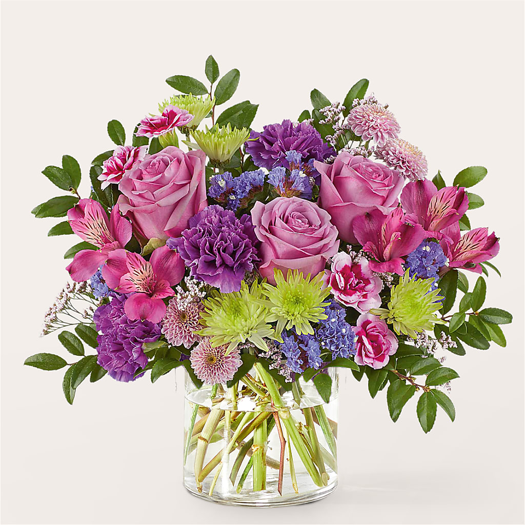 Glass Half Full Bouquet – MAIN STREET FLORIST & GIFTS, Ridgefield CT