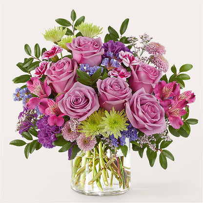 Glass Half Full Bouquet – MAIN STREET FLORIST & GIFTS, Ridgefield CT
