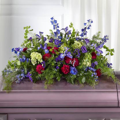 Always Treasured Casket Spray – MAIN STREET FLORIST & GIFTS, Ridgefield CT