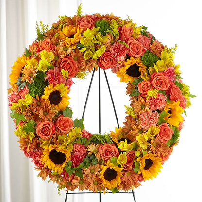 Autumnal Memories Wreath (Standard) – MAIN STREET FLORIST & GIFTS, Ridgefield CT