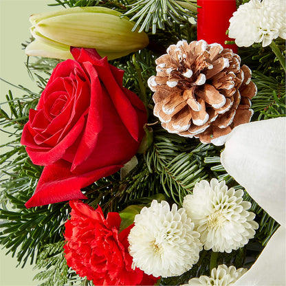 Seasonal Festivities Centerpiece – MAIN STREET FLORIST & GIFTS, Ridgefield CT