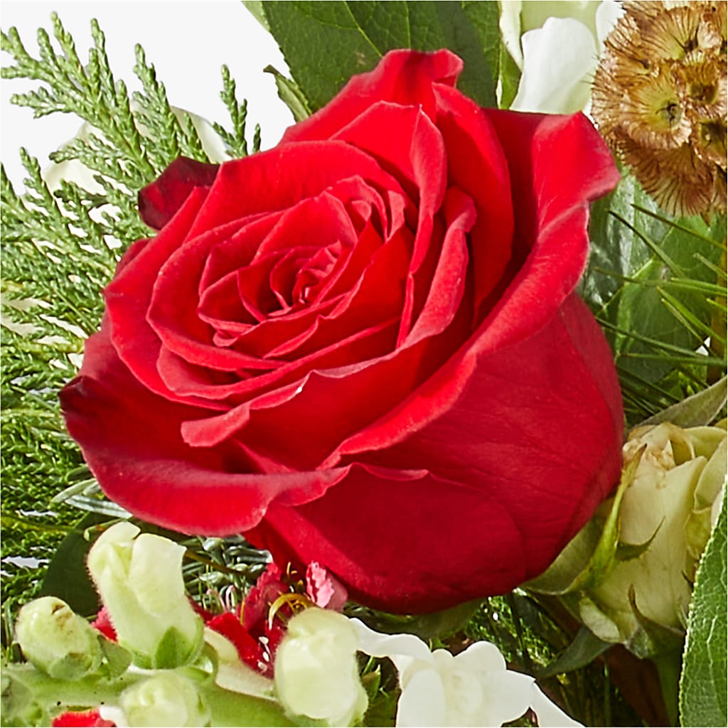 Deck the Halls Bouquet – MAIN STREET FLORIST & GIFTS, Ridgefield CT