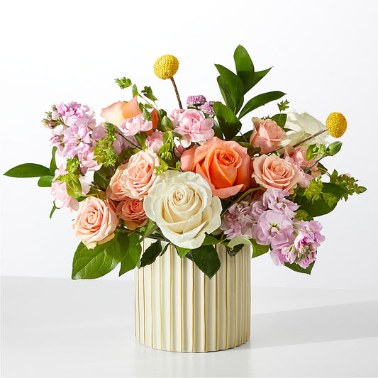 French Market Bouquet with Ivory Vase – MAIN STREET FLORIST & GIFTS, Ridgefield CT