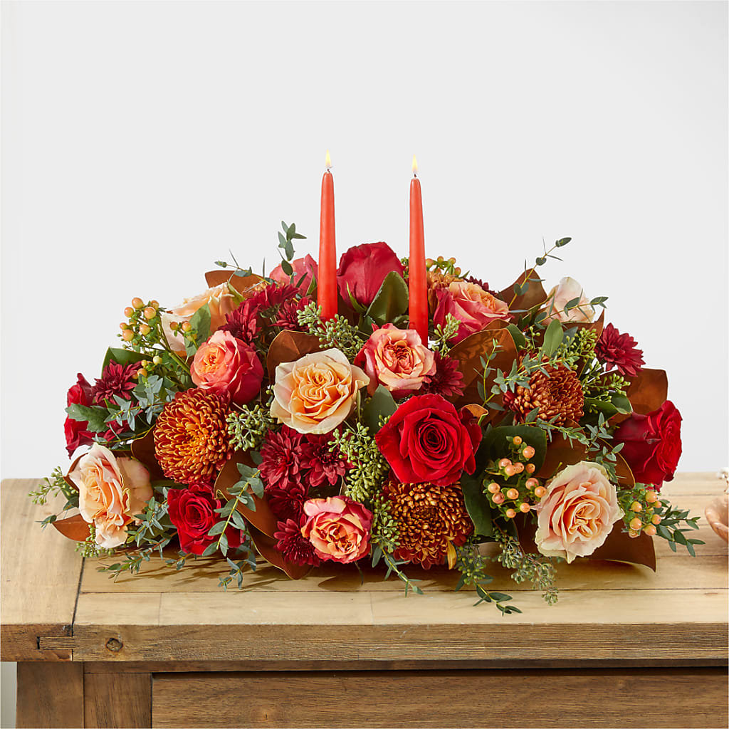 Gather Near Centerpiece – MAIN STREET FLORIST & GIFTS, Ridgefield CT